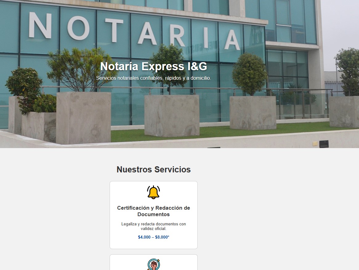Desafío 2 - Landing Page Notaría Express